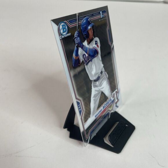 2021 Bowman Chrome #BCP-7 MAXIMO ACOSTA 1st Bowman Rookie RC Card - Picture 2 of 4